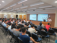 Mr. Dong Yaohai, Researcher of Shanghai Academy of Spaceflight Technology (SAST), China Aerospace Science and Technology Corporation (CASC), gives a talk at CUHK